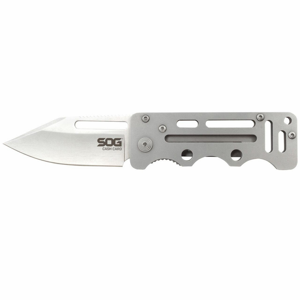 SOG Specialty Knives 23/4" Blade, 3" OAL, Straight Money Clip