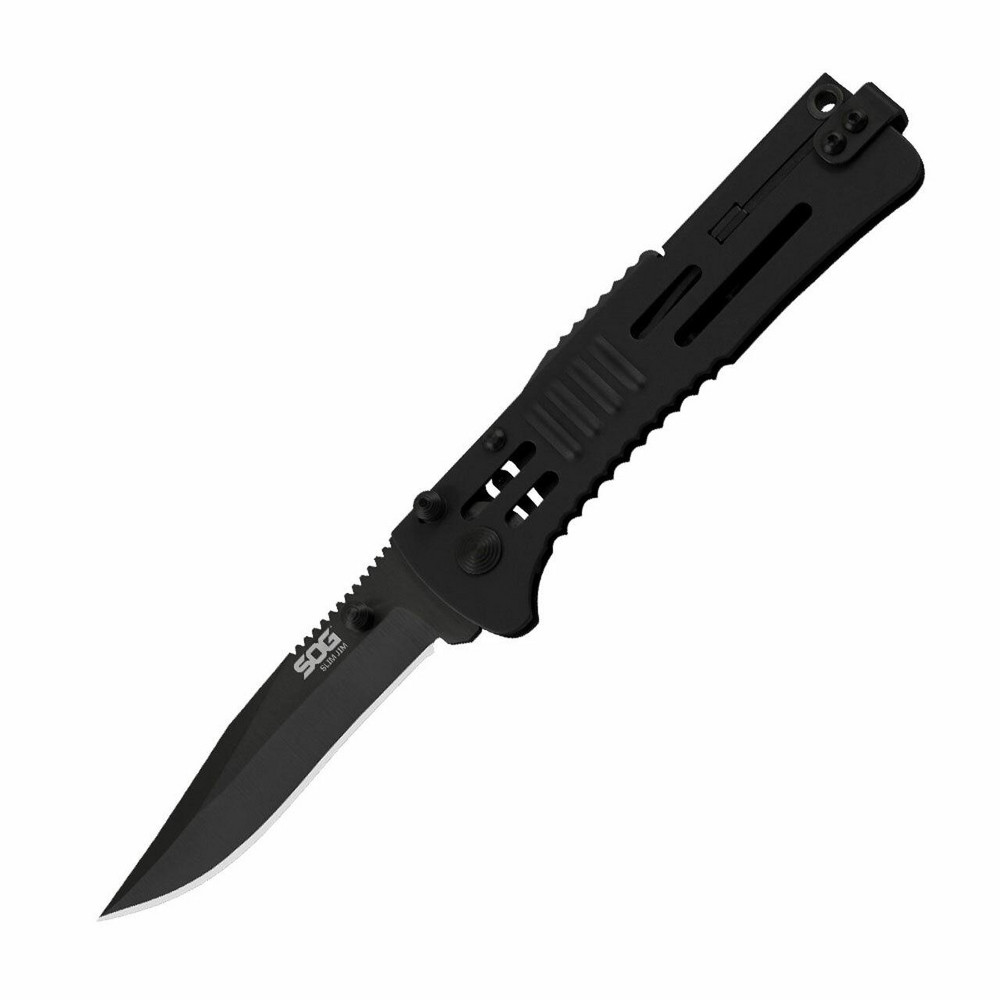 SOG Specialty Knives 3.019" Blade, 4" OAL, Clip Point Folding Knife