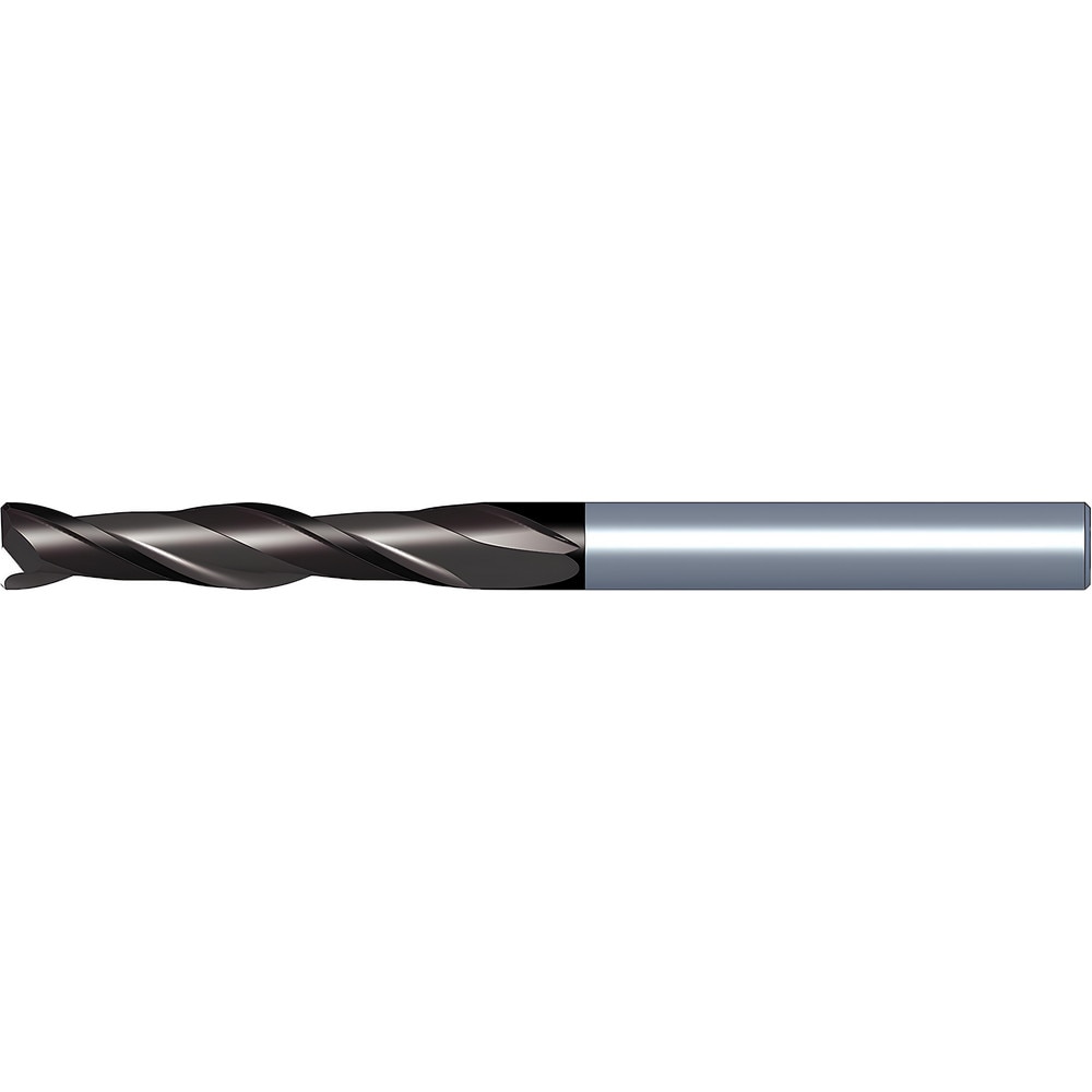 Corner Chamfer End Mill: 9.00 mm Dia, 20.00 mm LOC, 2 Flute(s), 0.20 mm Chamfer Width, Solid Carbide