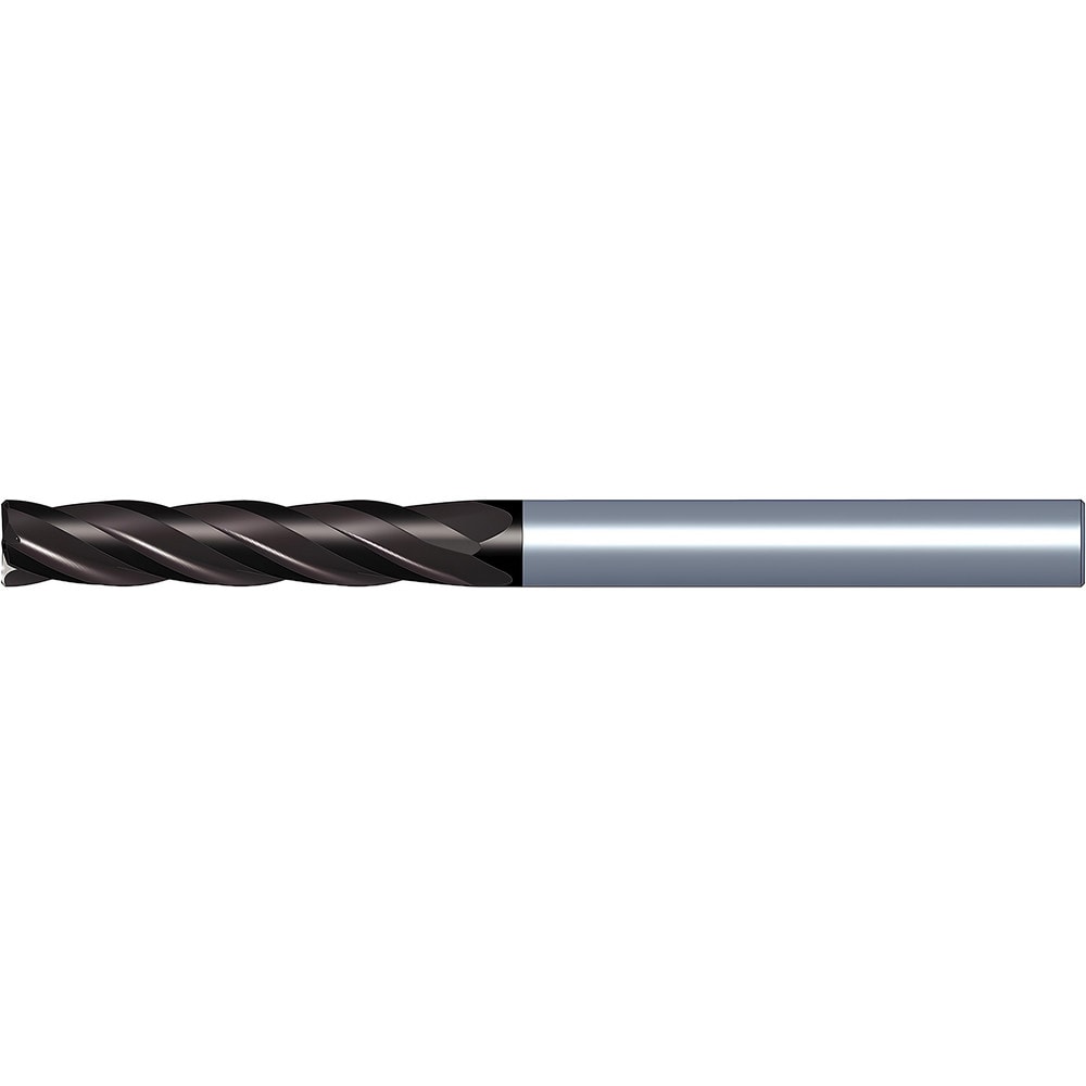 Corner Chamfer End Mill: 3/4" Dia, 4" LOC, 4 Flute, 0.0200" Chamfer Width, Solid Carbide