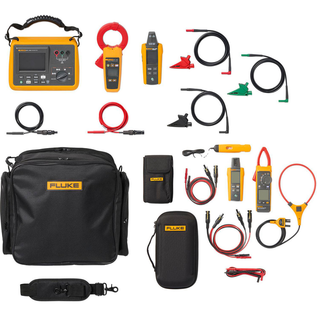 Fluke Clamp Meter Test, Test Lead & Ground Fault Locator 3 Pc, 1500V DCV, Clamp-on Jaw - 400 mA AC, 400 mA DC | Part #FLK-GFL1500-393FC