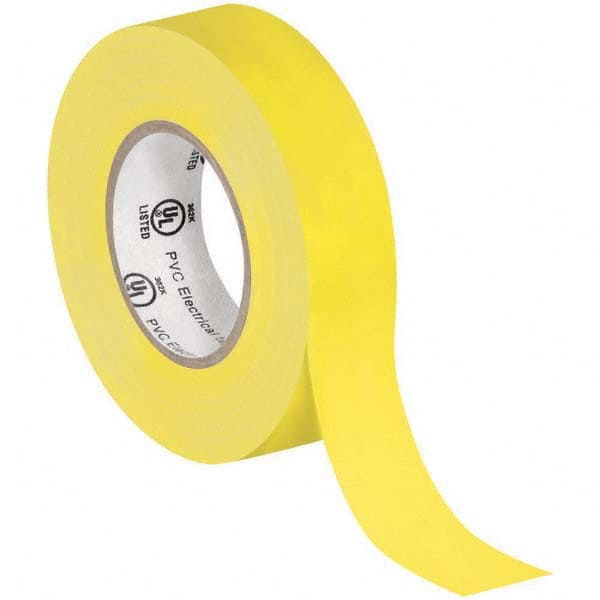 Electrical Tape: 3/4" Wide, 7 mil Thick, Yellow