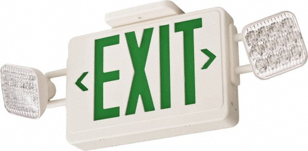 1 Face 3.2 Watt Surface & Wall Mount LED Combination Exit Signs