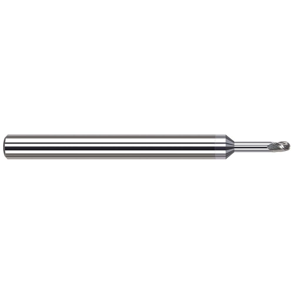 Harvey Tool 947116-C8 Ball End Mill: 0.25" Dia, 0.375" LOC, 3 Flute, Solid Carbide Image