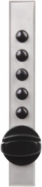 5/8 to 7/8" Door Thickness, Satin Chrome Pushbutton Knob Lockset