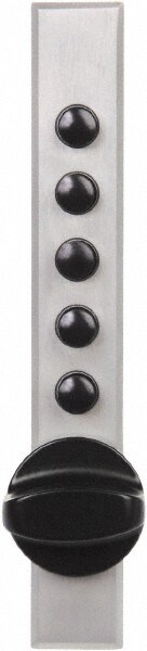 5/8 to 7/8" Door Thickness, Satin Chrome Pushbutton Knob Lockset