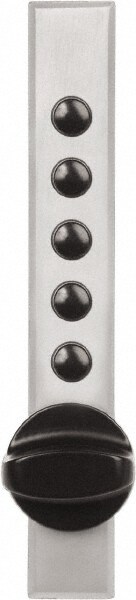 5/8 to 7/8" Door Thickness, Satin Chrome Pushbutton Knob Lockset