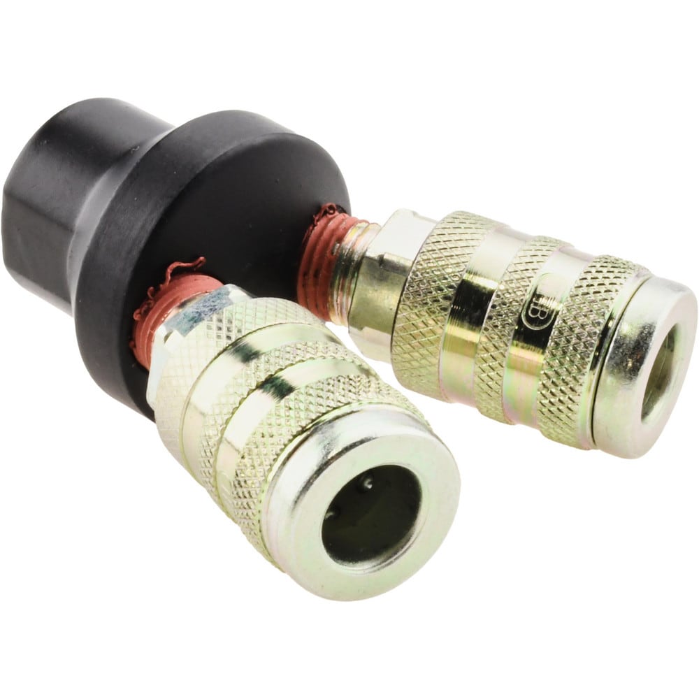 Manifold: 1/4" Inlet, 1/4" Outlet, 1 Inlet Port, 2 Outlet Ports