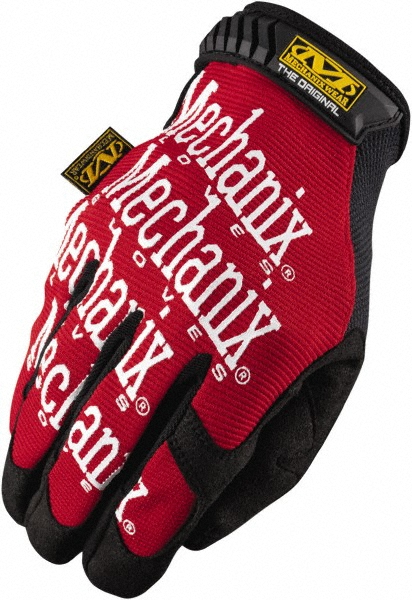 Mechanix Wear General Purpose Gloves: MG-02, Size Small, Leather, Smooth Grip - Leather-Lined, Red, Pair | Part #MG-02-008