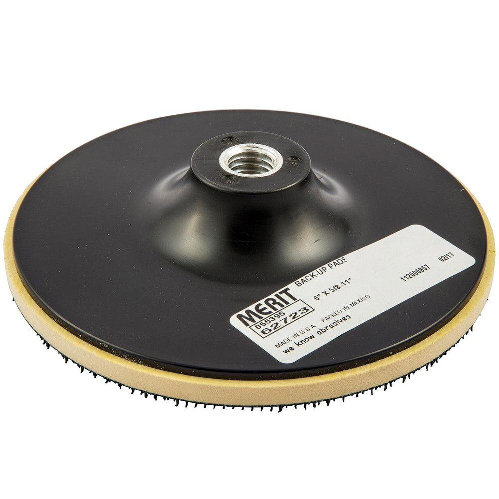 Merit Abrasives Disc Backing Pad 6" Dia, Hook & Loop MSC