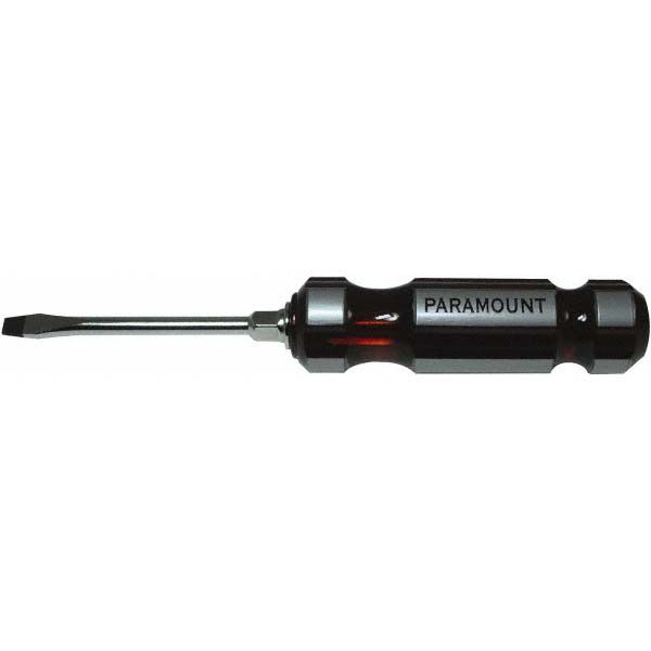 Paramount Slotted Screwdriver 3/16" Width, 69/16" OAL, 3" Blade