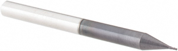 Accupro 12178957 Square End Mill: 1/64 Dia, 1/32 LOC, 1/8 Shank Dia, 1-1/2 OAL, 4 Flutes, Solid Carbide Image