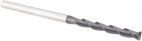 Accupro 12178828 Square End Mill: 1/8 Dia, 1 LOC, 1/8 Shank Dia, 2-1/2 OAL, 2 Flutes, Solid Carbide Image