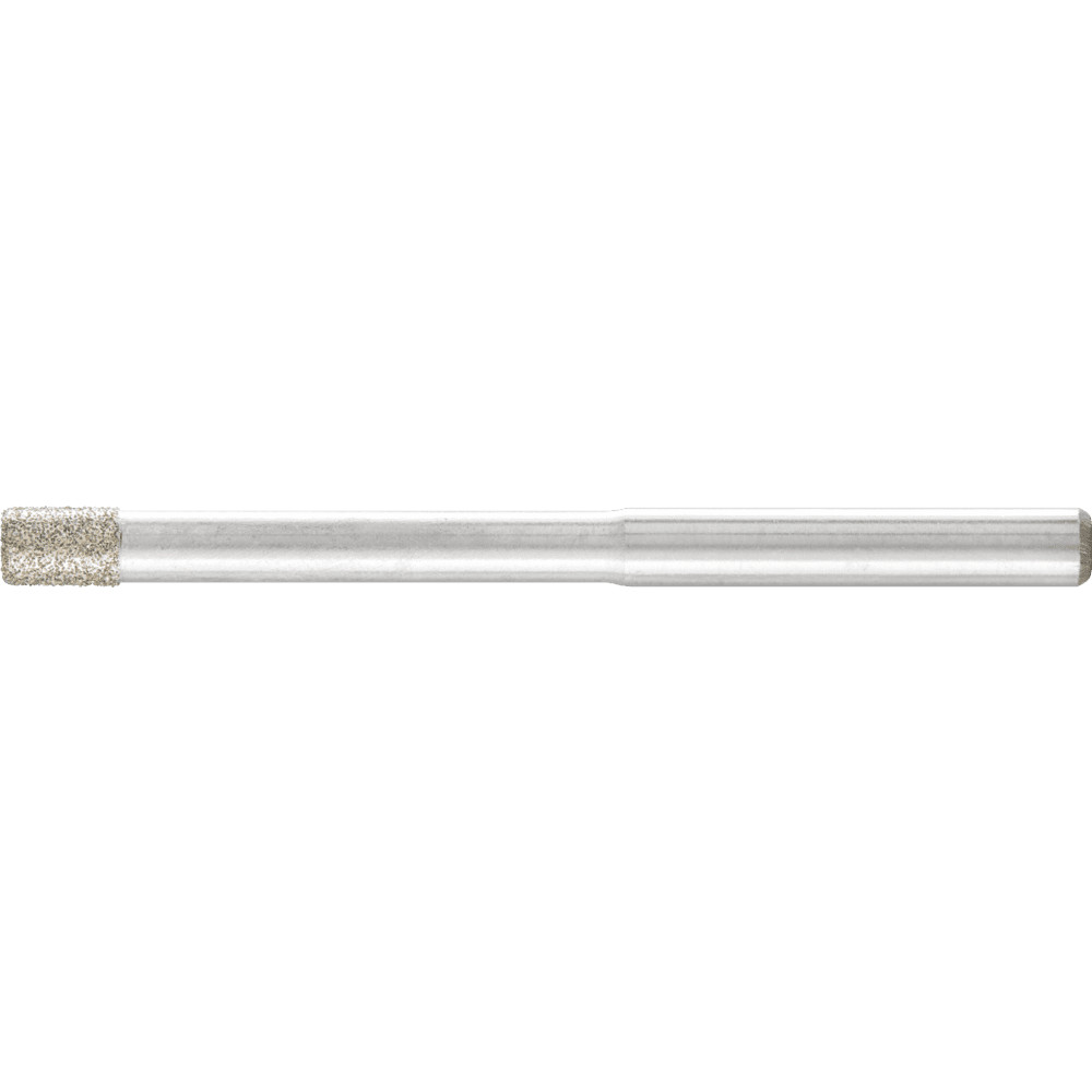 PFERD Mounted Point: 1/8" Head Dia, 5/32" Thick, 1/8" Shank Dia, A5, 126 Grit, Fine - Grayish-White, Diamond, 1-27/64" Shank Length | 5-Pack