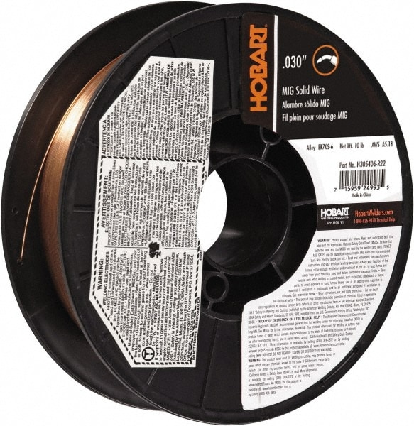 Hobart Welding Products H305406-R22 MIG Solid Welding Wire: 0.03" Dia Image