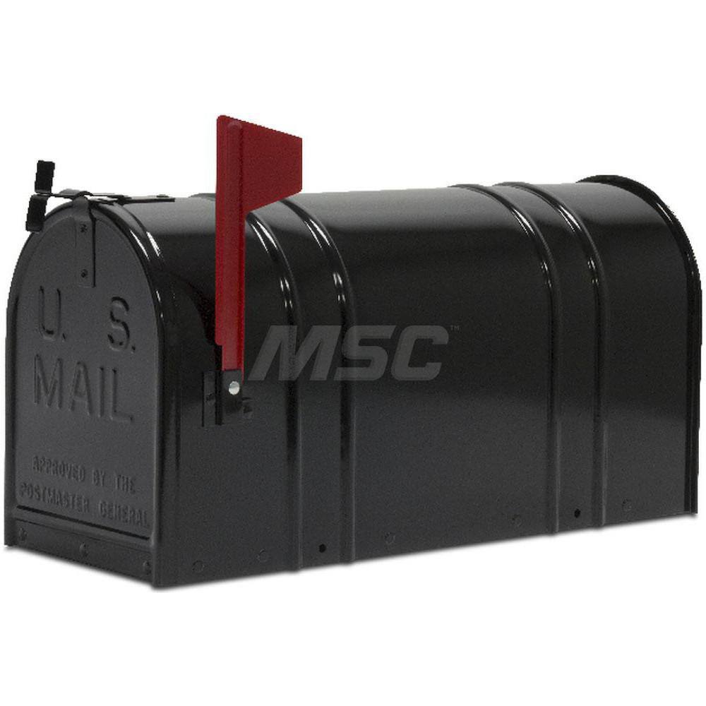Mailboxes; Mount Type: Bracket Mount ; Lockable: No ; Material: Galvanized Steel ; Color: Black ; Length (Inch): 21 ; Width: 8 (Inch)