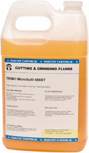 Trim MS690XT/1 Semi-Synthetic Coolant, Amber, Jug, 1 gal.