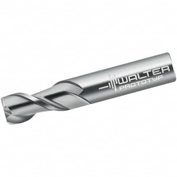 Walter-Prototyp 5543442 Square End Mill: 1/16 Dia, 3/16 LOC, 1/4 Shank Dia, 2 Flutes, Solid Carbide 