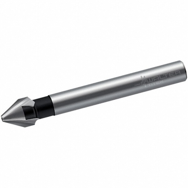 12.5mm Head Diam, 8mm Shank Diam, 3 Flute 60° High Speed Steel Countersink