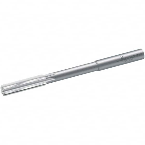Walter-Titex 6250209 Chucking Reamer: 0.6299" Dia, 6.6929" OAL, 2.0472" Flute Length, Straight Shank, Solid Carbide 