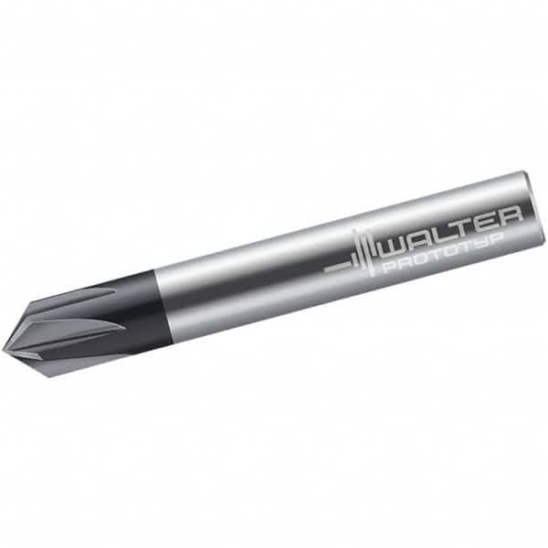 Walter-Prototyp 5543809 Chamfer Mill: 1.5 mm Dia, 4 Flutes, Solid Carbide 