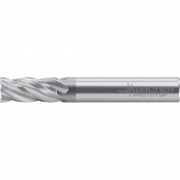 Walter-Prototyp 6519029 Square End Mill: 5/8" Dia, 4 Flutes, 1-1/4" LOC, Solid Carbide, 38 ° Helix 