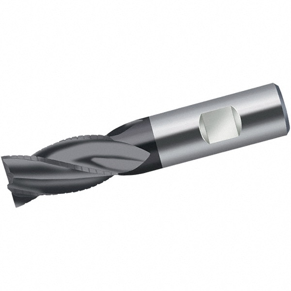 ZrN Coated 2.0000 OAL REX3006 Round Shank Type 3 Flute .5625 LOC .0150 Radius Single End Corner Radius Carbide End Mill .1875 3//16 RedLine Tools