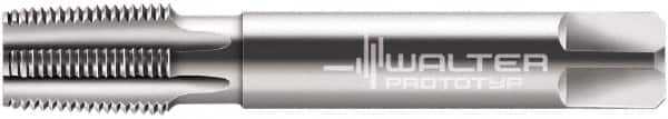 Walter-Prototyp 5078948 Standard Pipe Tap: 1/8-27, NPT, Modified Bottoming, 3 Flutes, Cobalt, Bright/Uncoated 