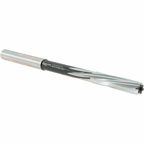 Chucking Reamer: 6.01 mm, 3.9764" OAL, 1.1024" Flute Length, Spiral, Straight-Cylindrical, Cobalt Steel - 6 Flutes, Right Hand Cutting Direction