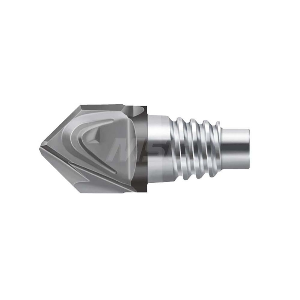Chamfer Replaceable Milling Tip: H1E58018-E12-12 TAX, Carbide