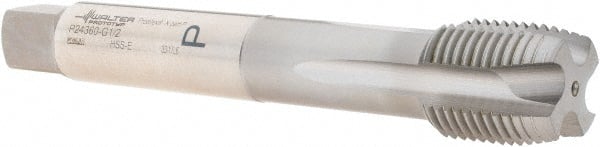 Walter-Prototyp 6149505 British Standard Pipe Tap: 1/2-14 G(BSP), Plug Chamfer, 4 Flutes 