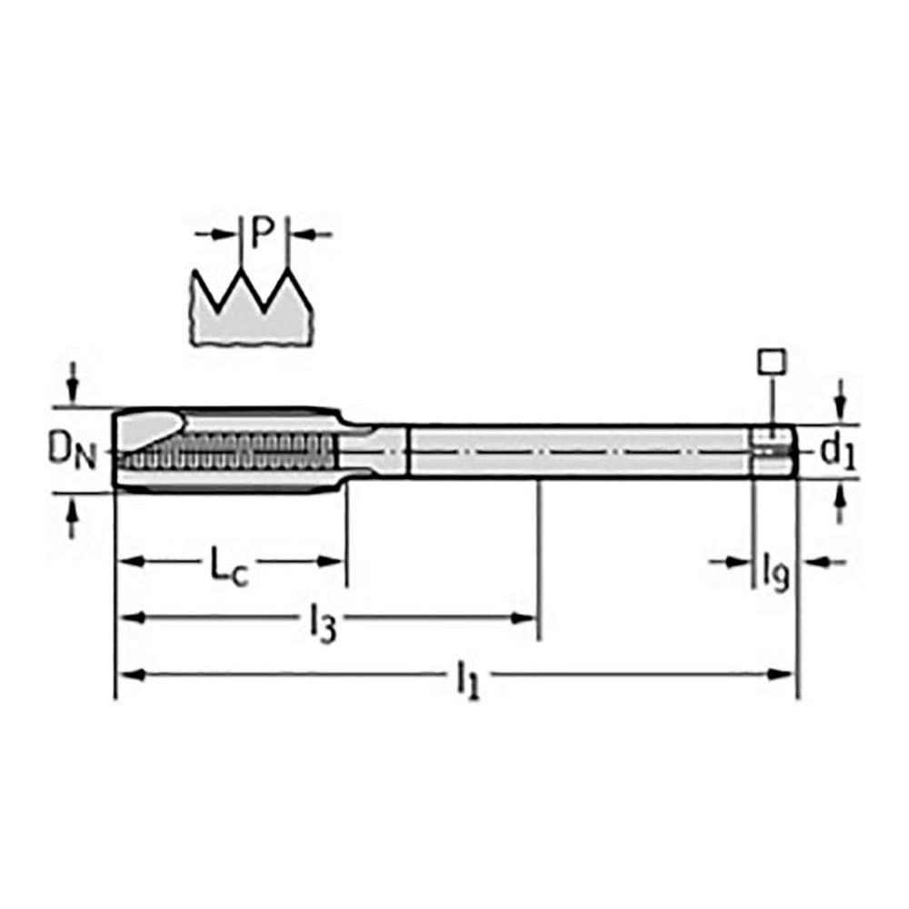 Walter-Prototyp - Spiral Point Tap: M27x3 Metric, 4 Flutes, Plug ...