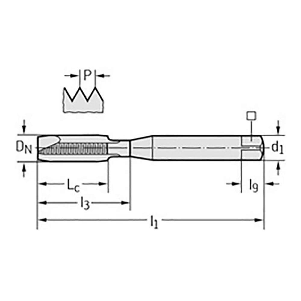 Walter-Prototyp - Spiral Point Tap: M1.4x0.3 Thread, Metric, 2 Flutes ...