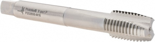 Walter-Prototyp 6149131 Spiral Point Tap: M16 x 2, Metric, 3 Flutes, Plug, 6H, Cobalt, Bright Finish 