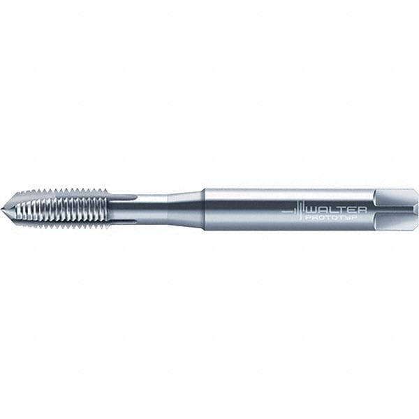 Walter-Prototyp 6159833 Spiral Point Tap: M1.2 x 0.25, Metric, 2 Flutes, Plug, 6H, Cobalt, Bright Finish 