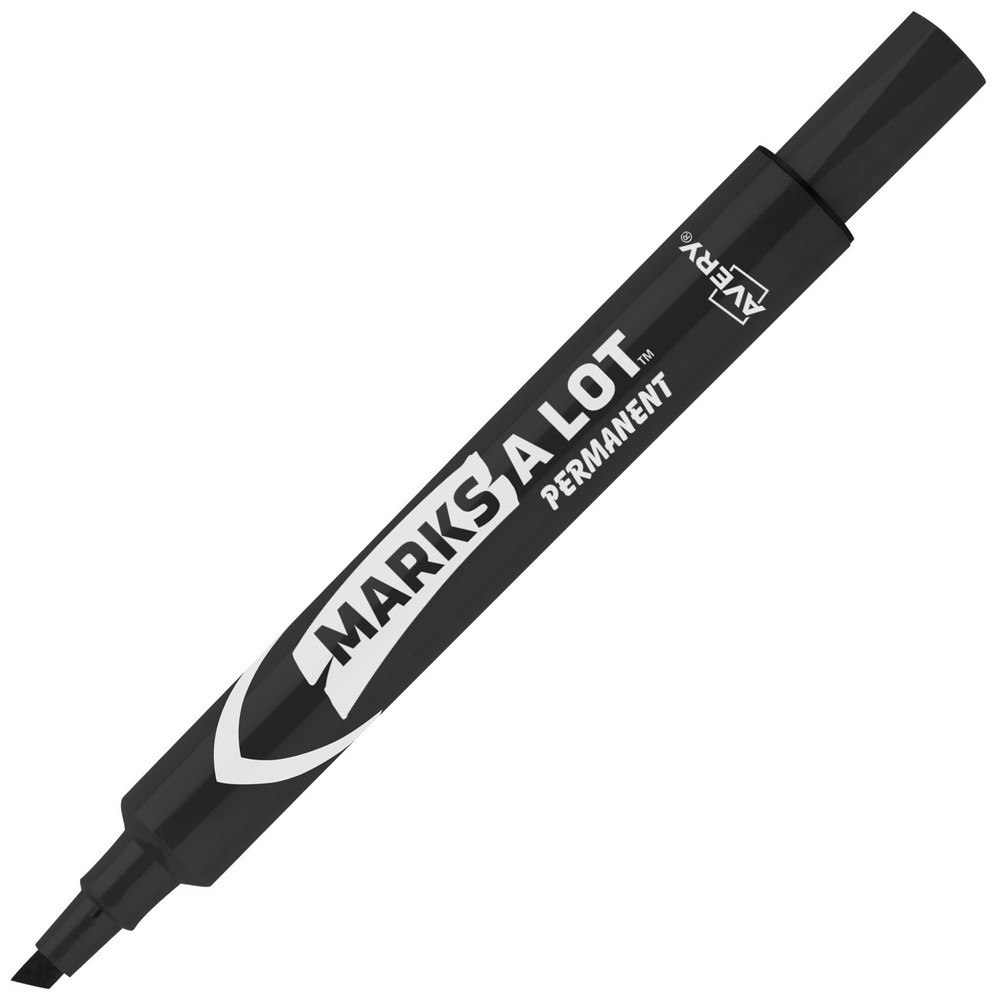 Permanent Marker: Black, AP Non-Toxic, Fade Resistant & Water-Resistant, Chisel Tip - 1 Pc