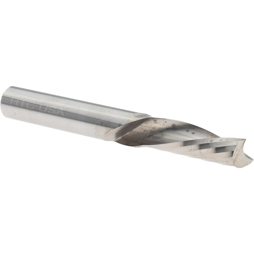 Square End Mill: 3/8'' Dia, 1-1/8'' LOC, 3/8'' Shank Dia, 3'' OAL, 1 Flute, Solid Carbide