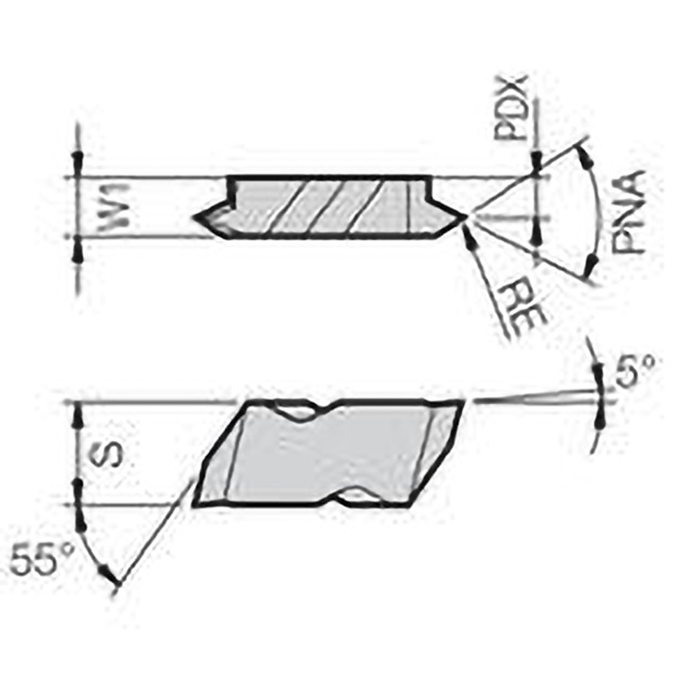 Kyocera Threading Insert KCTK2LPR1215, Carbide MSC Direct