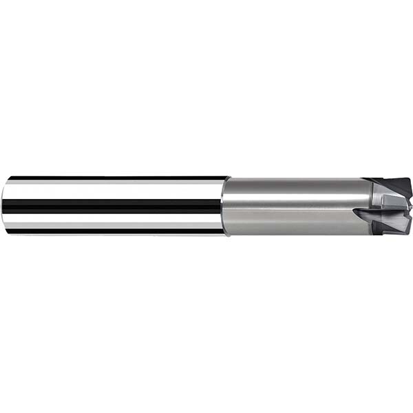 Corner Radius End Mill Head: 1" LOC, 4 Flutes