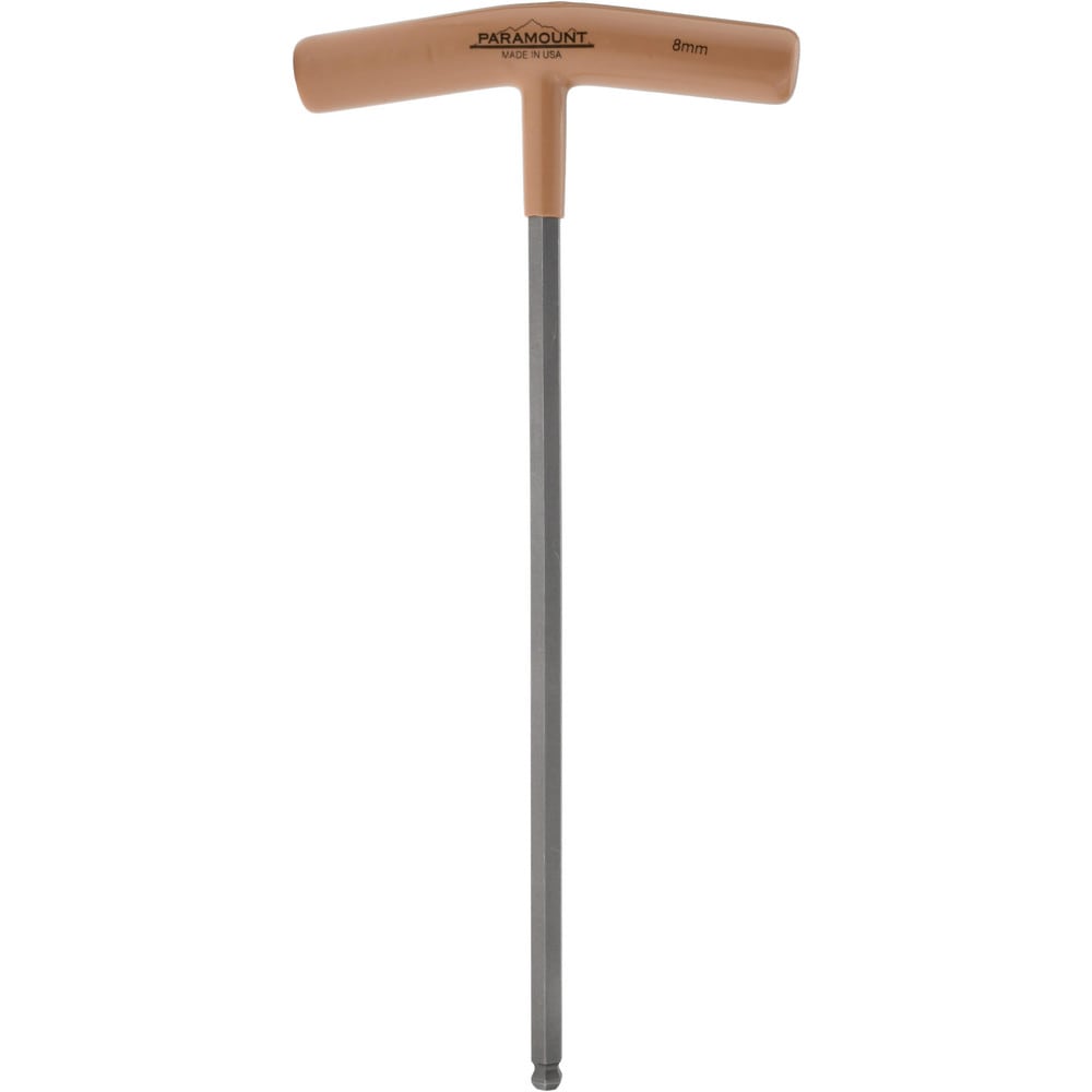 Hex Key: 8.00 mm Hex, Ball End, T-Handle Cushion Grip