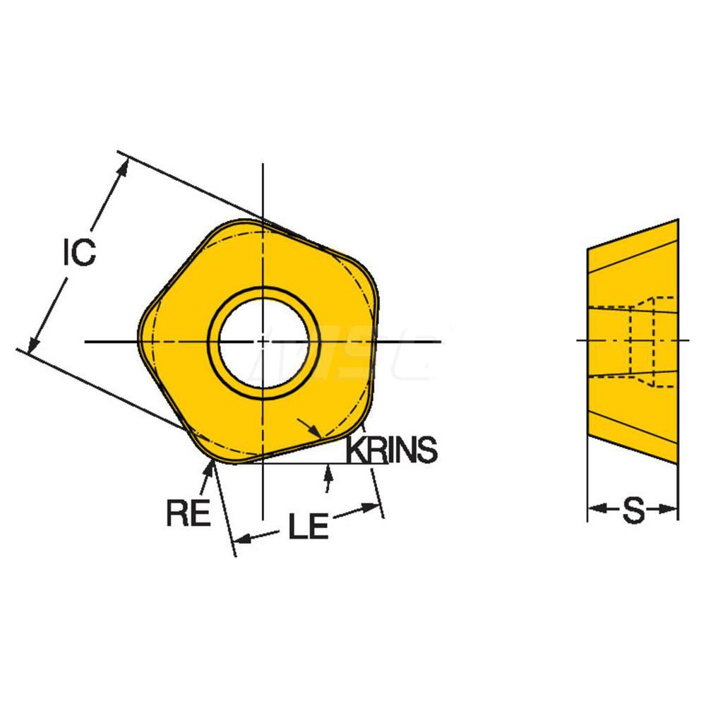 Sandvik Coromant - Milling Insert: 419N-140530E-SM 1130 1130, Solid ...