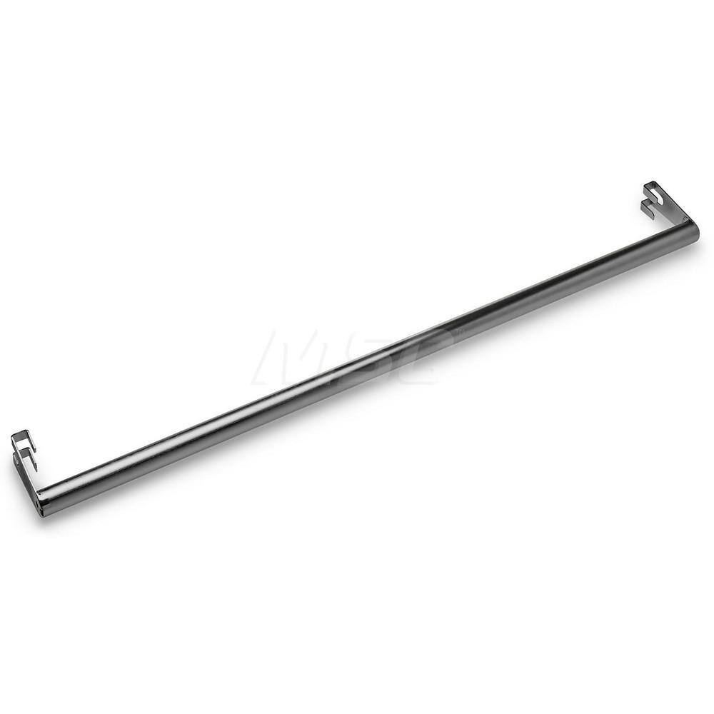 31" Long Gray Pegboard Clothes Rod