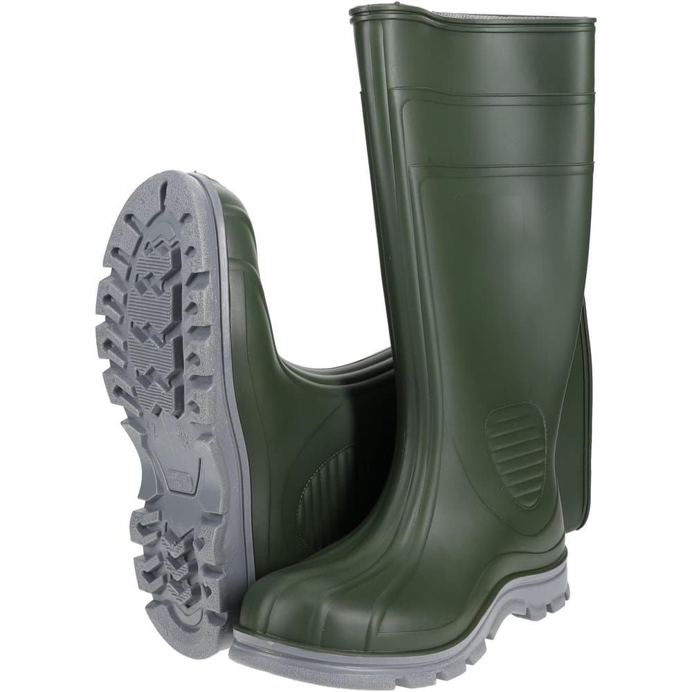 Work Boot: Size 7, 15" High, Polyvinylchloride, Steel Toe