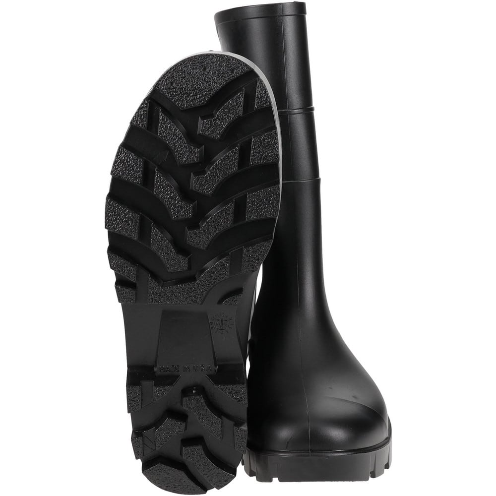 Work Boot: Size 12, 13" High, Polyvinylchloride, Steel Toe
