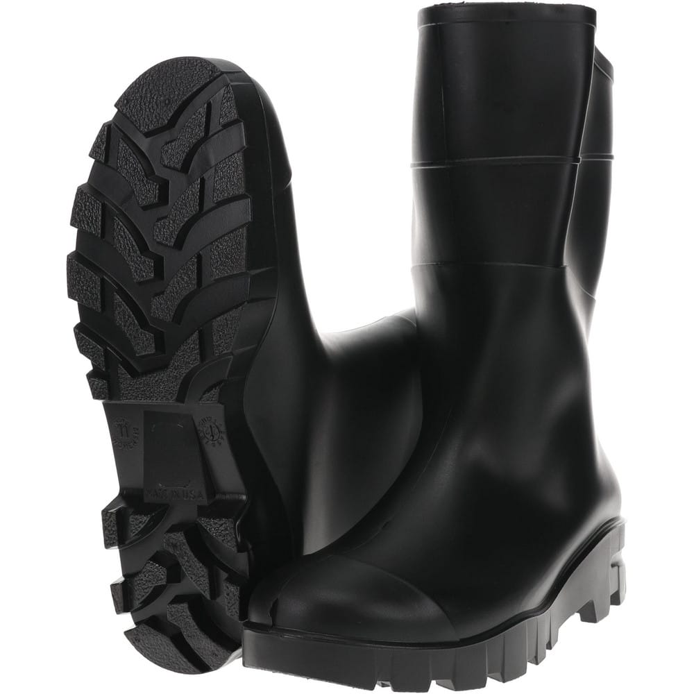 Work Boot: Size 11, 13" High, Polyvinylchloride, Steel Toe