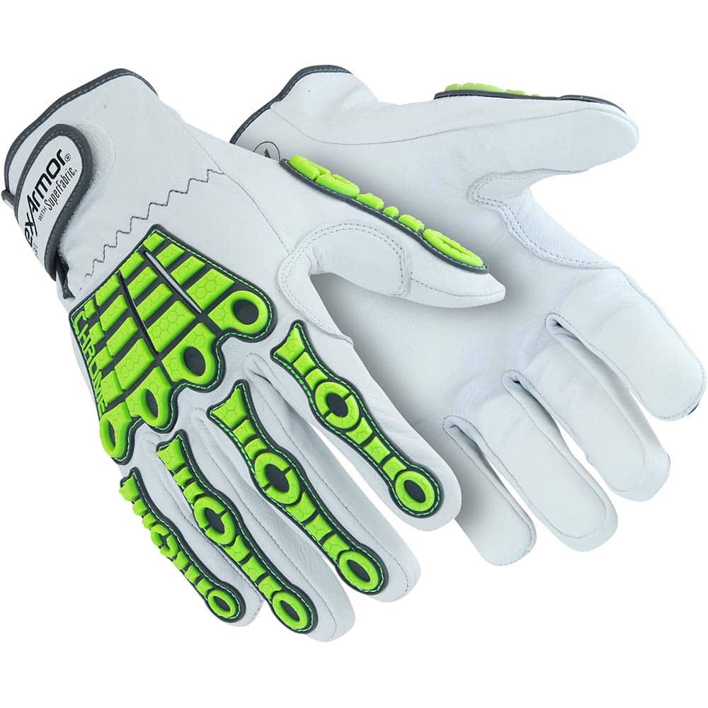 HexArmor. 4080-XXXL (12) Cut, Puncture & Abrasive-Resistant Gloves: Size 3XL, ANSI Cut A8, ANSI Puncture 4, Leather 