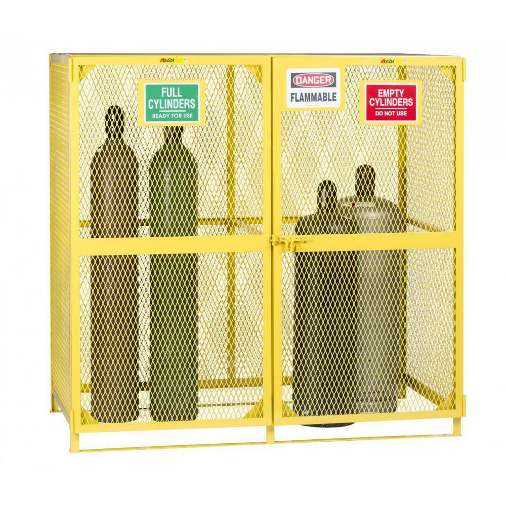 Cylinder Storage Unit: 72" OAW, 70" OAH