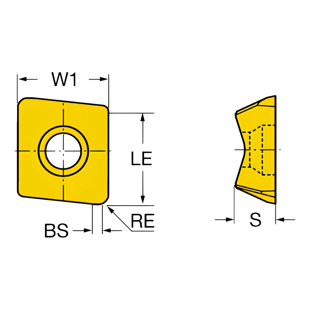 Sandvik Coromant Milling Insert 690140612MESL S40T S40T, Solid