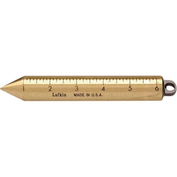 Plumb Bobs; Weight (oz.): 20.00 ; Bob Type: Plumb Bob ; Material: Brass; Brass ; Replaceable Tip: No ; Point Or Tip Material: Brass ; Length (Inch): 6