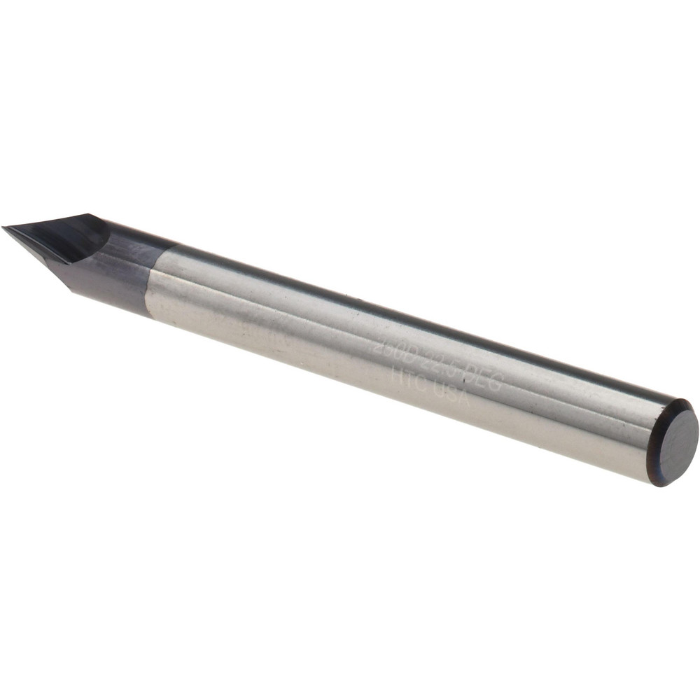 Harvey Tool Chamfer Mill 1/4" Dia, 2 Flutes, Solid Carbide MSC